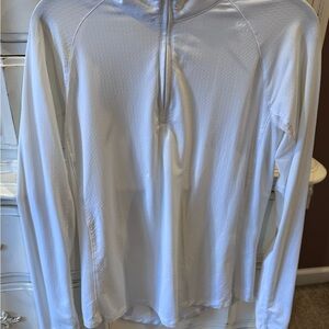 Walter Hagen White Textured Long Sleeve Top